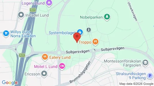 Lägenheter till salu i Lund - kort over placeringen
