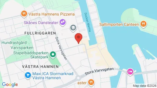 Lägenheter till salu i Malmö Centrum - kort over placeringen