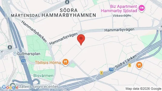 Lägenheter till salu i Söderort - kort over placeringen