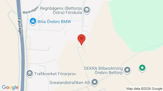 Lägenheter till salu i Örebro - kort over placeringen