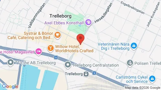 Lägenheter att hyra i Trelleborg - kort over placeringen