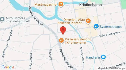 Bostadsrätter till salu i Kristinehamn - kort over placeringen