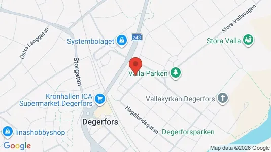 Bostadsrätter till salu i Degerfors - kort over placeringen