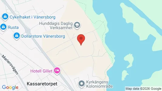 Bostadsrätter till salu i Vänersborg - kort over placeringen