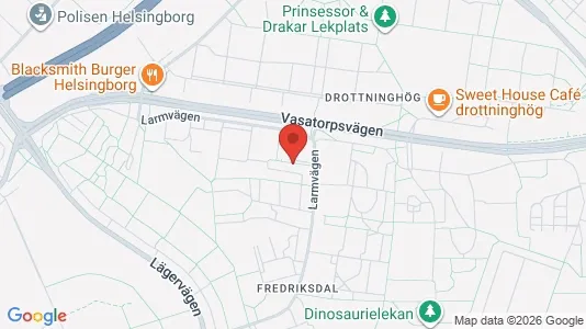 Bostadsrätter till salu i Helsingborg - kort over placeringen