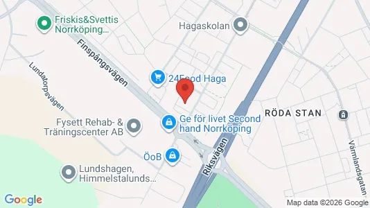 Bostadsrätter till salu i Norrköping - kort over placeringen