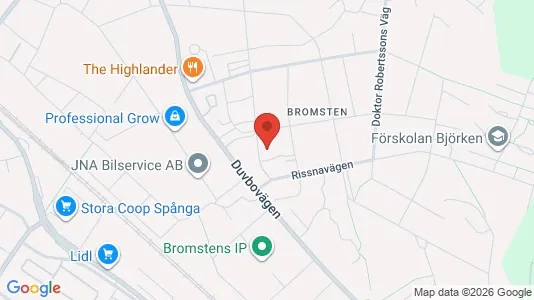 Bostadsrätter till salu i Västerort - kort over placeringen
