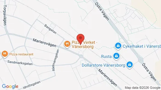 Bostadsrätter till salu i Vänersborg - kort over placeringen