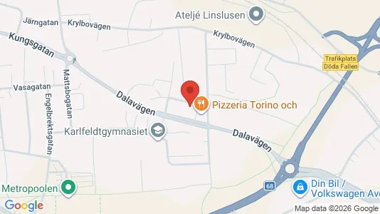 Bostadsrätter till salu i Avesta - kort over placeringen