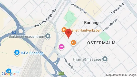 Bostadsrätter till salu i Borlänge - kort over placeringen