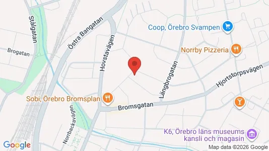 Bostadsrätter till salu i Örebro - kort over placeringen