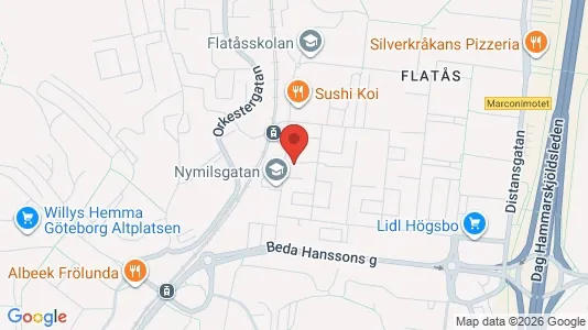 Bostadsrätter till salu i Askim-Frölunda-Högsbo - kort over placeringen