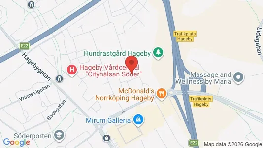 Lägenheter att hyra i Norrköping - kort over placeringen