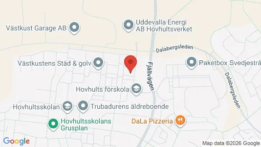 Lägenheter att hyra i Uddevalla - kort over placeringen