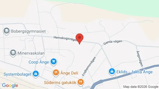Lägenheter att hyra i Ånge - kort over placeringen