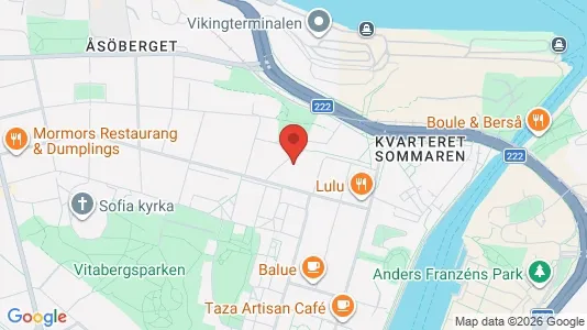 Lägenheter till salu i Södermalm - kort over placeringen