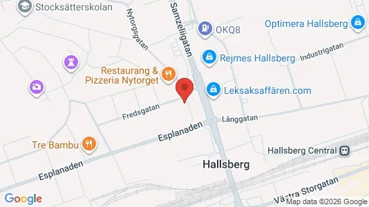 Lägenheter att hyra i Hallsberg - kort over placeringen