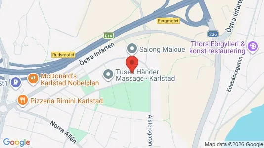 Bostadsrätter till salu i Karlstad - kort over placeringen