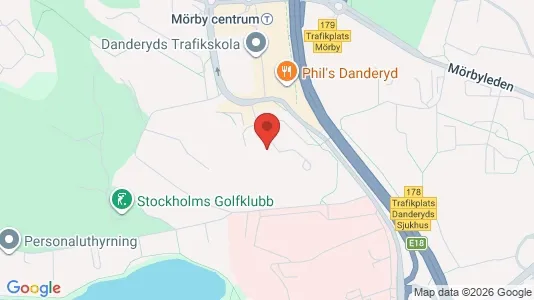 Bostadsrätter till salu i Danderyd - kort over placeringen