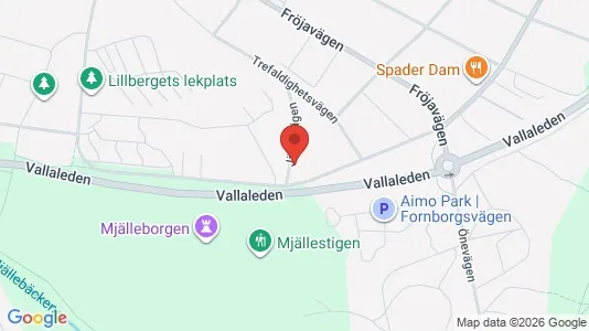Bostadsrätter till salu i Östersund - kort over placeringen