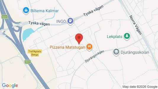 Lägenheter till salu i Kalmar - kort over placeringen