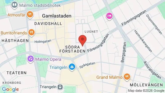Lägenheter till salu i Malmö Centrum - kort over placeringen