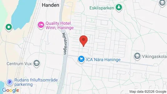 Lägenheter till salu i Haninge - kort over placeringen