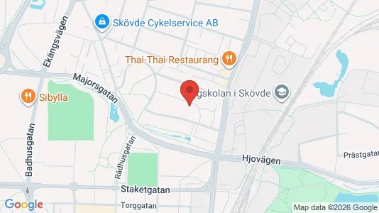 Lägenheter till salu i Skövde - kort over placeringen