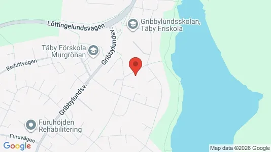 Lägenheter till salu i Täby - kort over placeringen