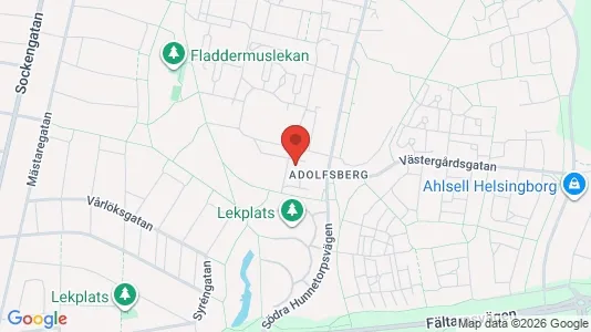 Lägenheter till salu i Helsingborg - kort over placeringen