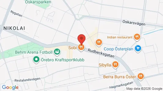 Lägenheter till salu i Örebro - kort over placeringen