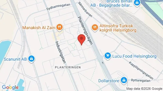 Lägenheter att hyra i Helsingborg - kort over placeringen