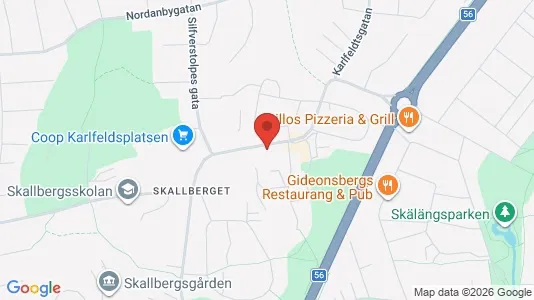 Lägenheter att hyra i Västerås - kort over placeringen