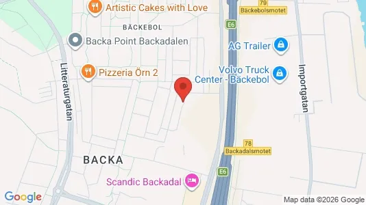 Lägenheter att hyra i Norra hisingen - kort over placeringen