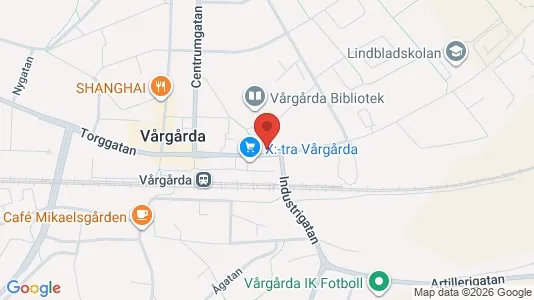 Bostadsrätter till salu i Vårgårda - kort over placeringen