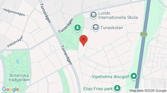 Bostadsrätter till salu i Lund - kort over placeringen