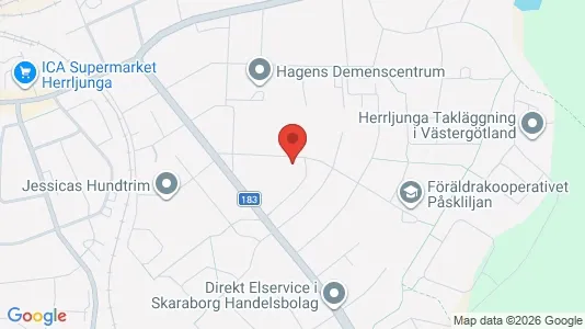 Lägenheter att hyra i Herrljunga - kort over placeringen