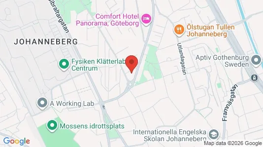 Lägenheter till salu i Johanneberg - kort over placeringen