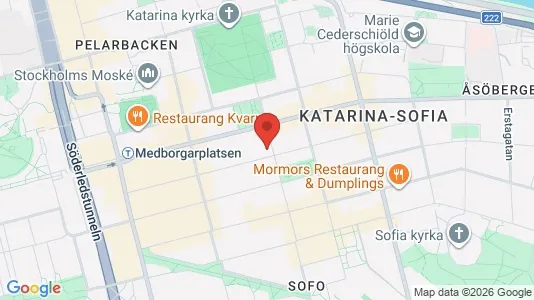 Lägenheter till salu i Södermalm - kort over placeringen