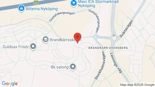 Lägenheter till salu i Nyköping - kort over placeringen