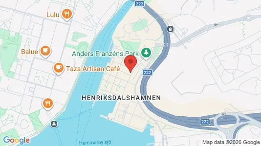 Lägenheter till salu i Hammarbyhamnen - kort over placeringen