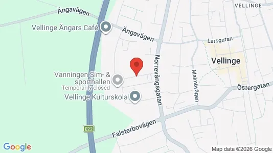 Lägenheter till salu i Vellinge - kort over placeringen