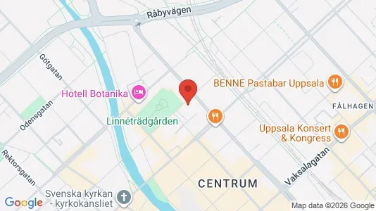 Lägenheter till salu i Uppsala - kort over placeringen