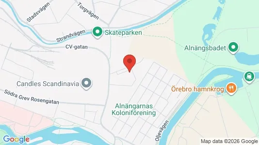 Lägenheter till salu i Örebro - kort over placeringen