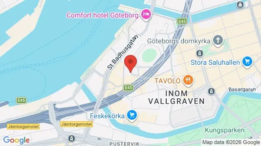 Lägenheter till salu i Göteborg Centrum - kort over placeringen