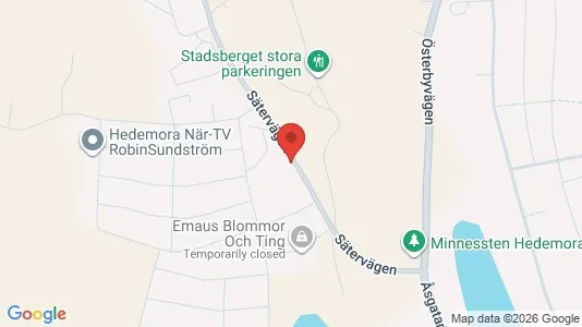 Lägenheter att hyra i Hedemora - kort over placeringen