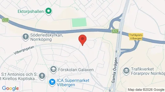 Lägenheter att hyra i Norrköping - kort over placeringen
