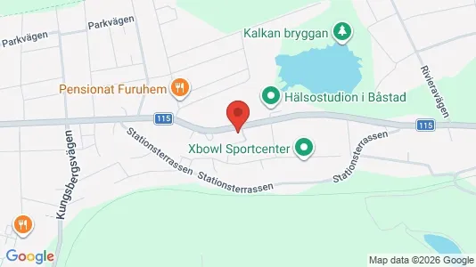 Lägenheter att hyra i Båstad - kort over placeringen