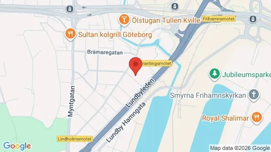 Lägenheter att hyra i Lundby - kort over placeringen