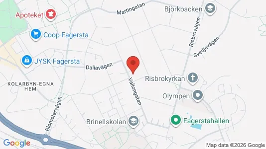 Lägenheter att hyra i Fagersta - kort over placeringen